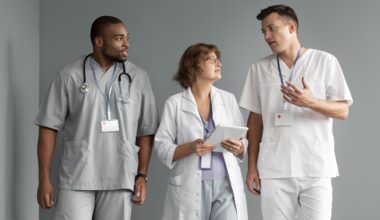 Healthcare professionals discussing patient care – the highest paying health careers in the medical industry